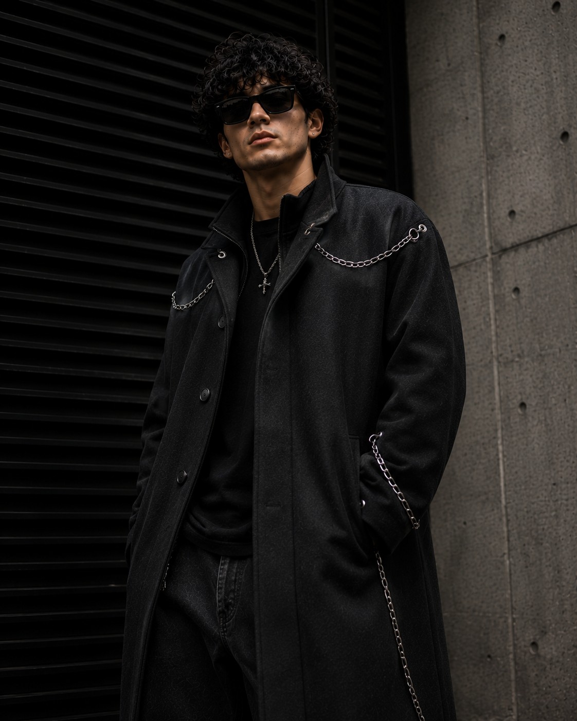 Chain Detail Coat – UrbanVibe Drop Zero limited edition coat