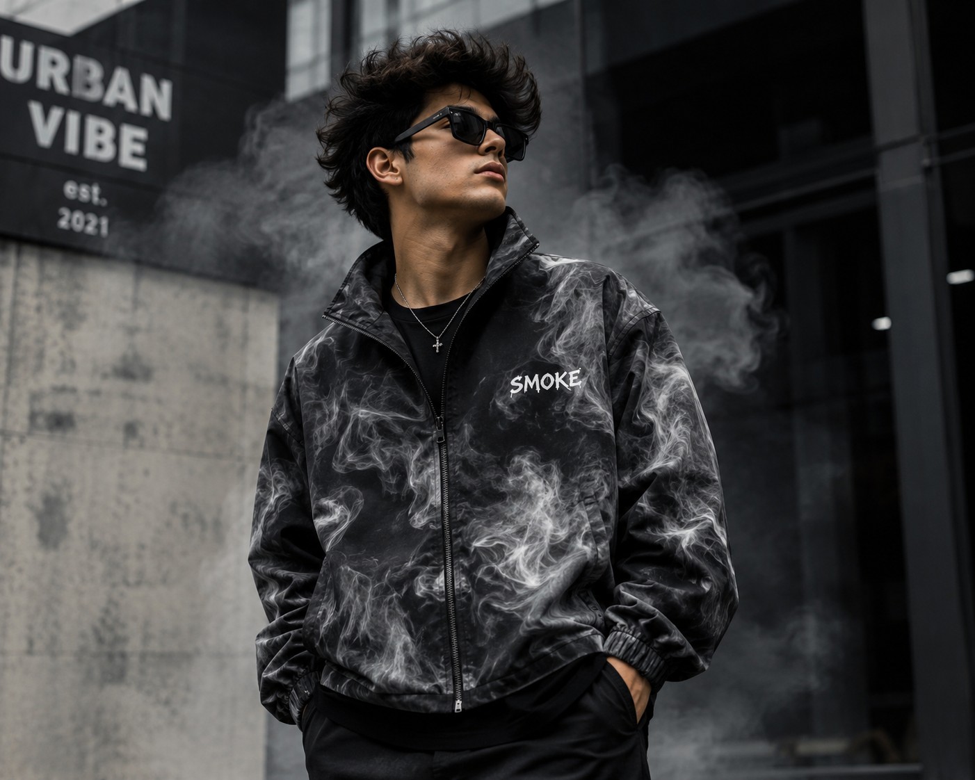 Smoke Jacket – UrbanVibe limited oversized jacket